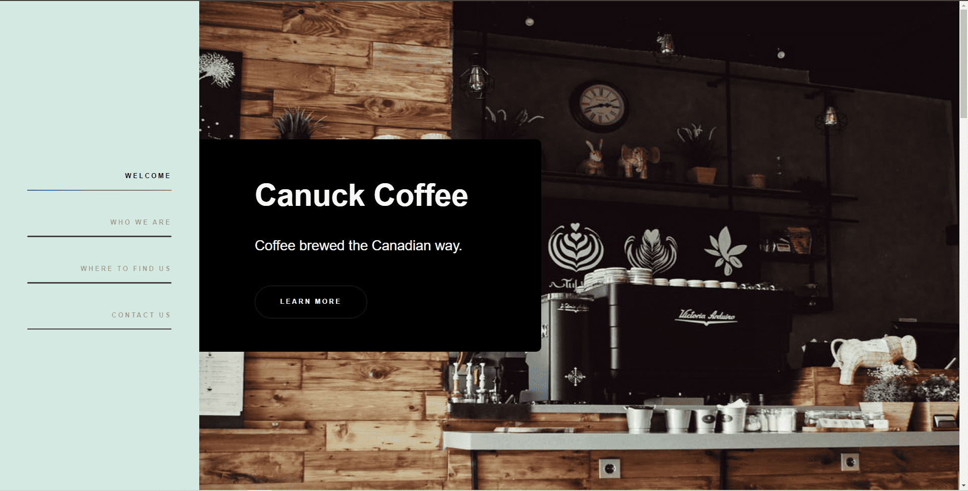 Front page picture of Canuck Coffee