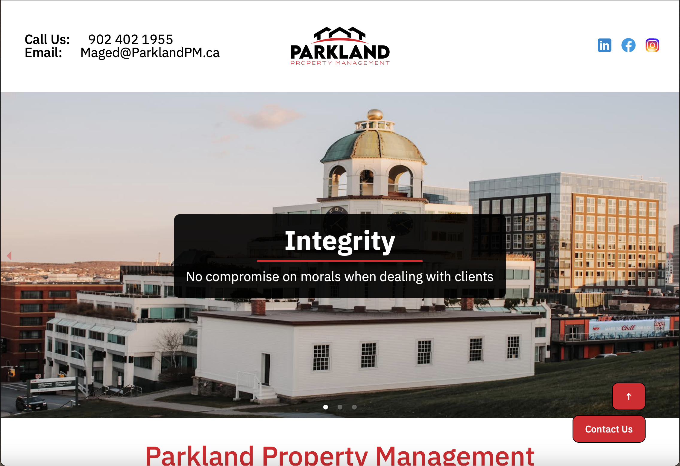 Parkland Property Management Home Page